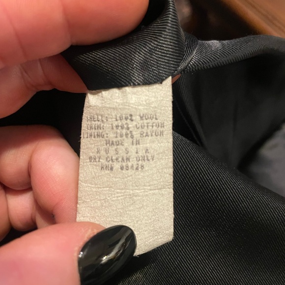 Vintage Donny Brook 100% Wool Black Coat - Picture 8 of 11